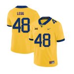 Men's West Virginia Mountaineers NCAA #48 Casey Legg Yellow Authentic Nike 2019 Stitched College Football Jersey PZ15Z47XE